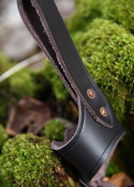 Gürtelhalter aus Leder für 0,2l und 0,3l -Trinkhörner, braun