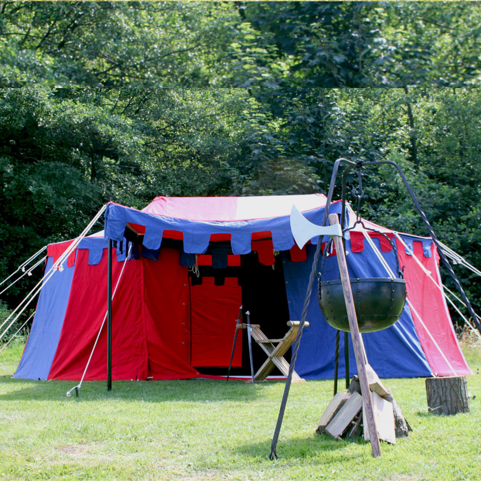Ritterzelt Burgund, 3 x 5 m, 425 gsm