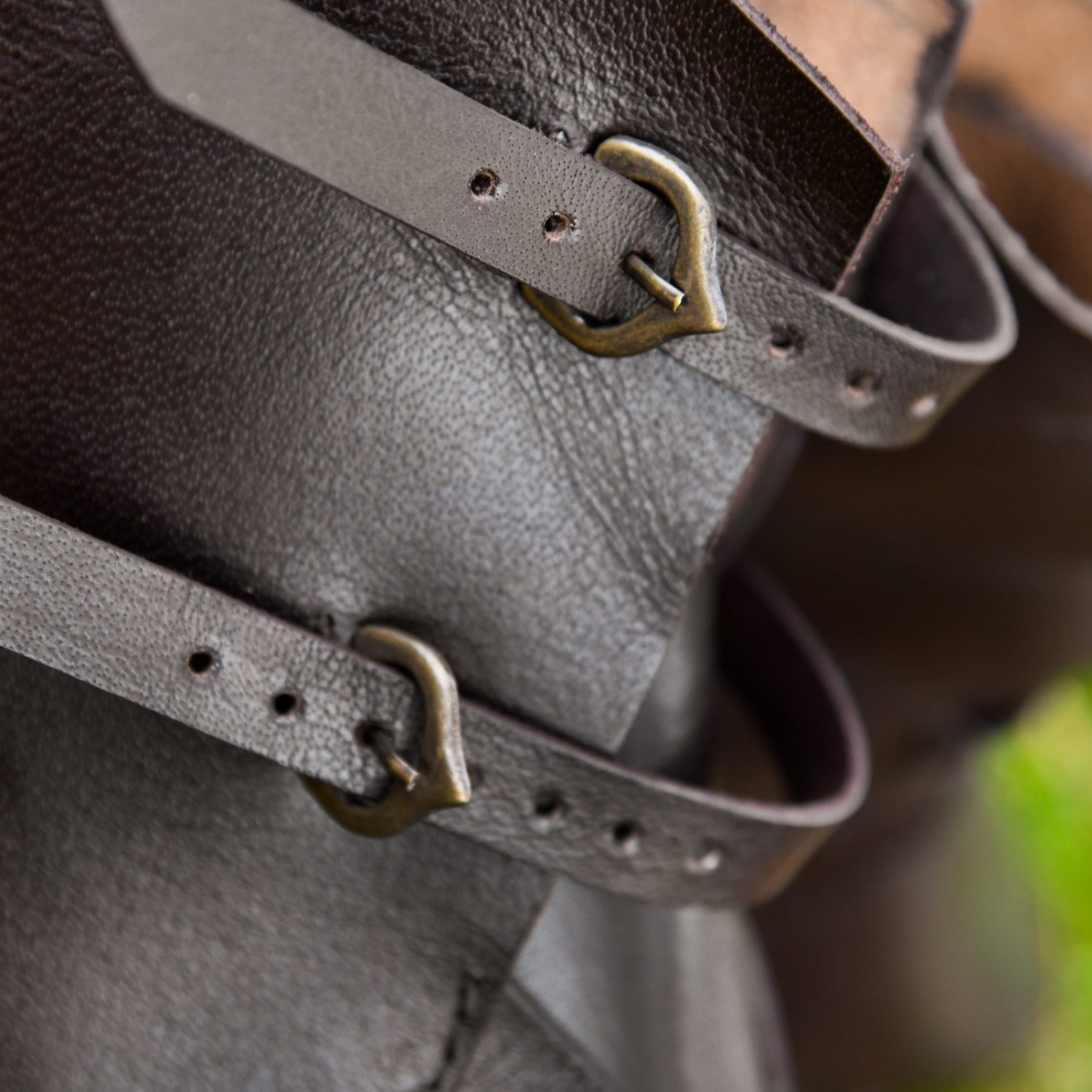 Schnallenschuhe, dunkelbraun