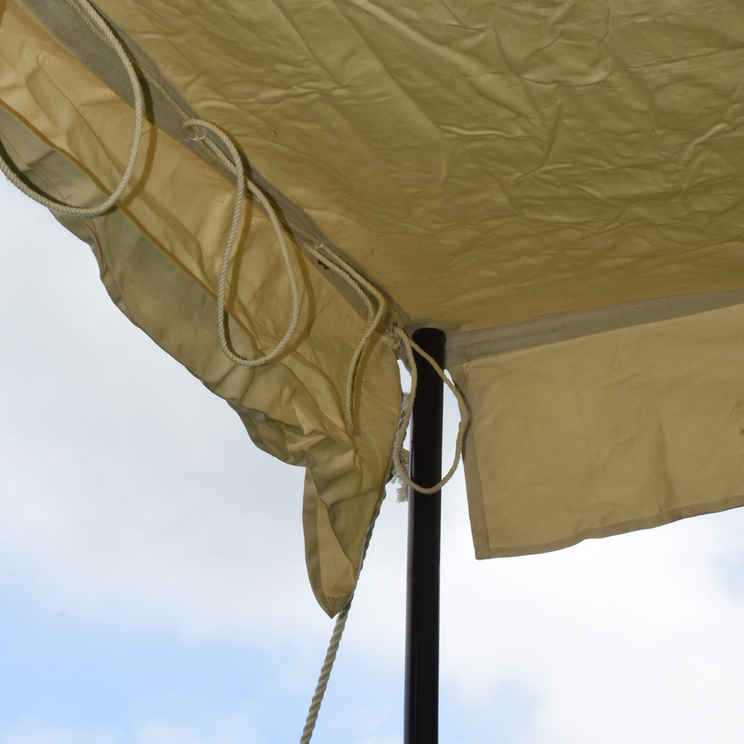 Sächsisches Händlerzelt, 4 x 6 m, 425 gsm, naturfarben