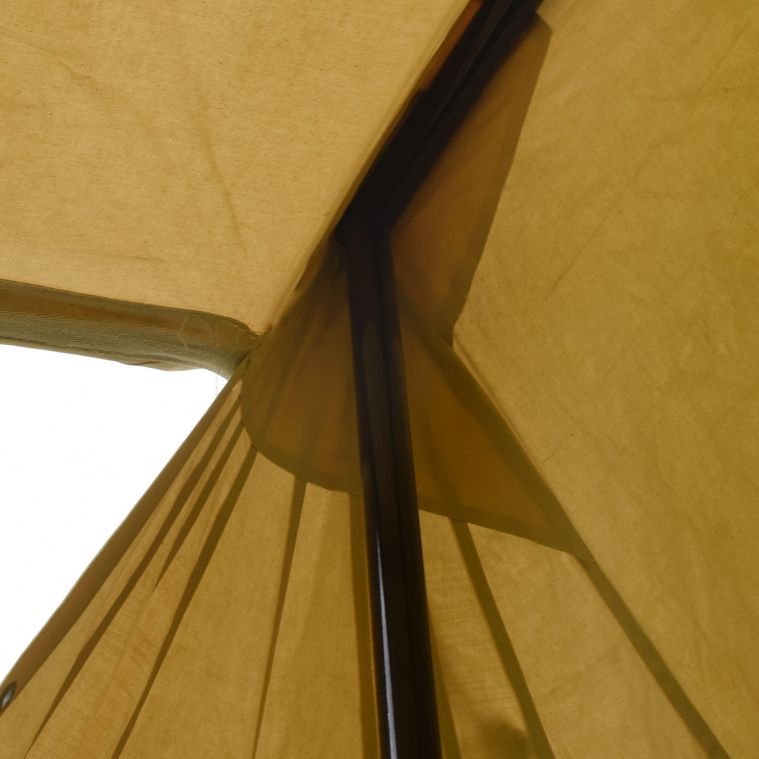 Sächsisches Händlerzelt, 4 x 6 m, 425 gsm, naturfarben