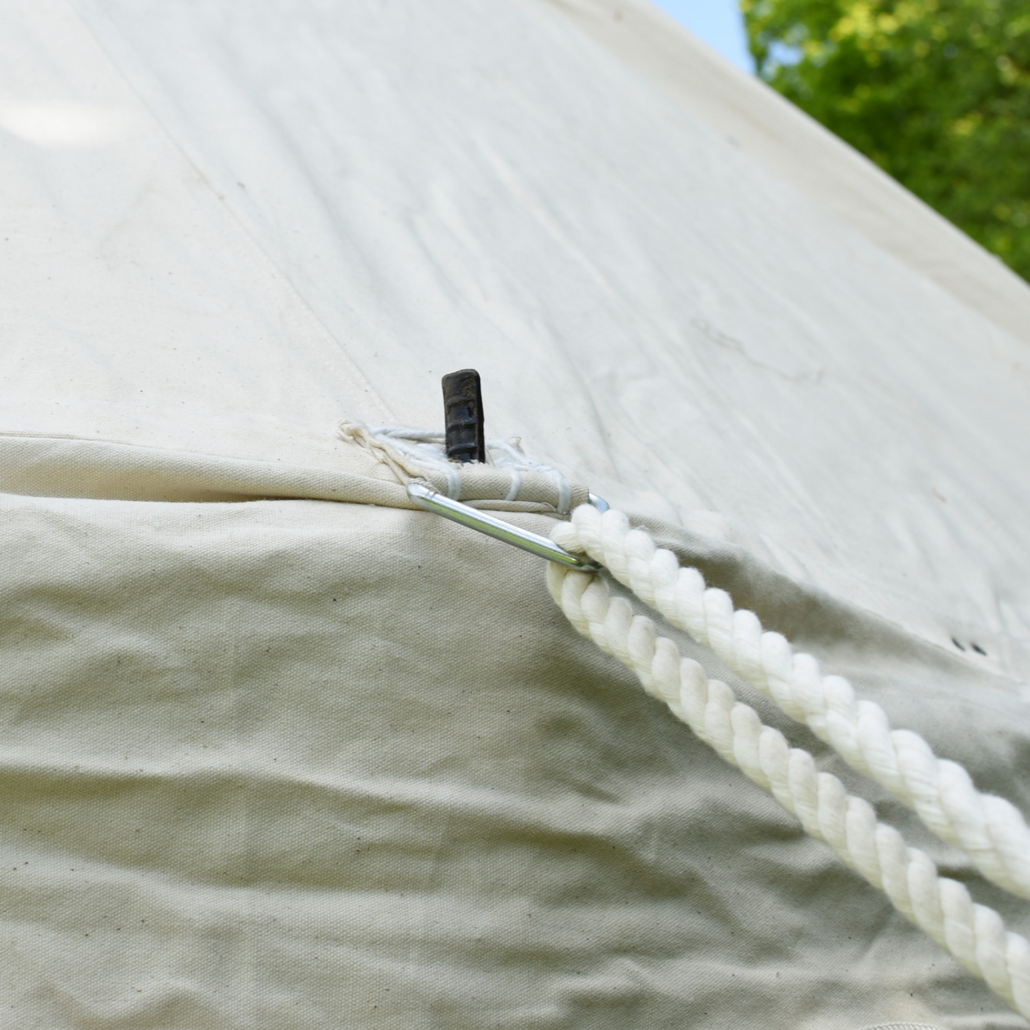 Rundes Mittelalterzelt, 4 m Durchmesser, 425 gsm