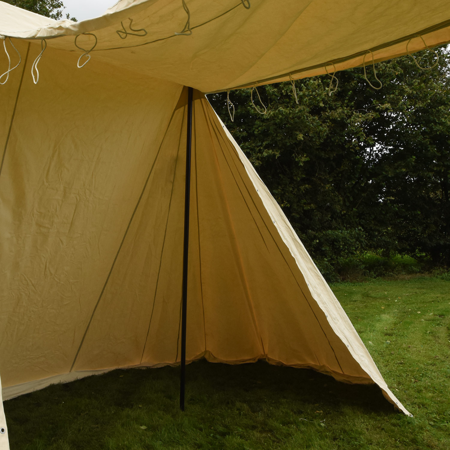 Sächsisches Händlerzelt, 4 x 6 m, 425 gsm, naturfarben