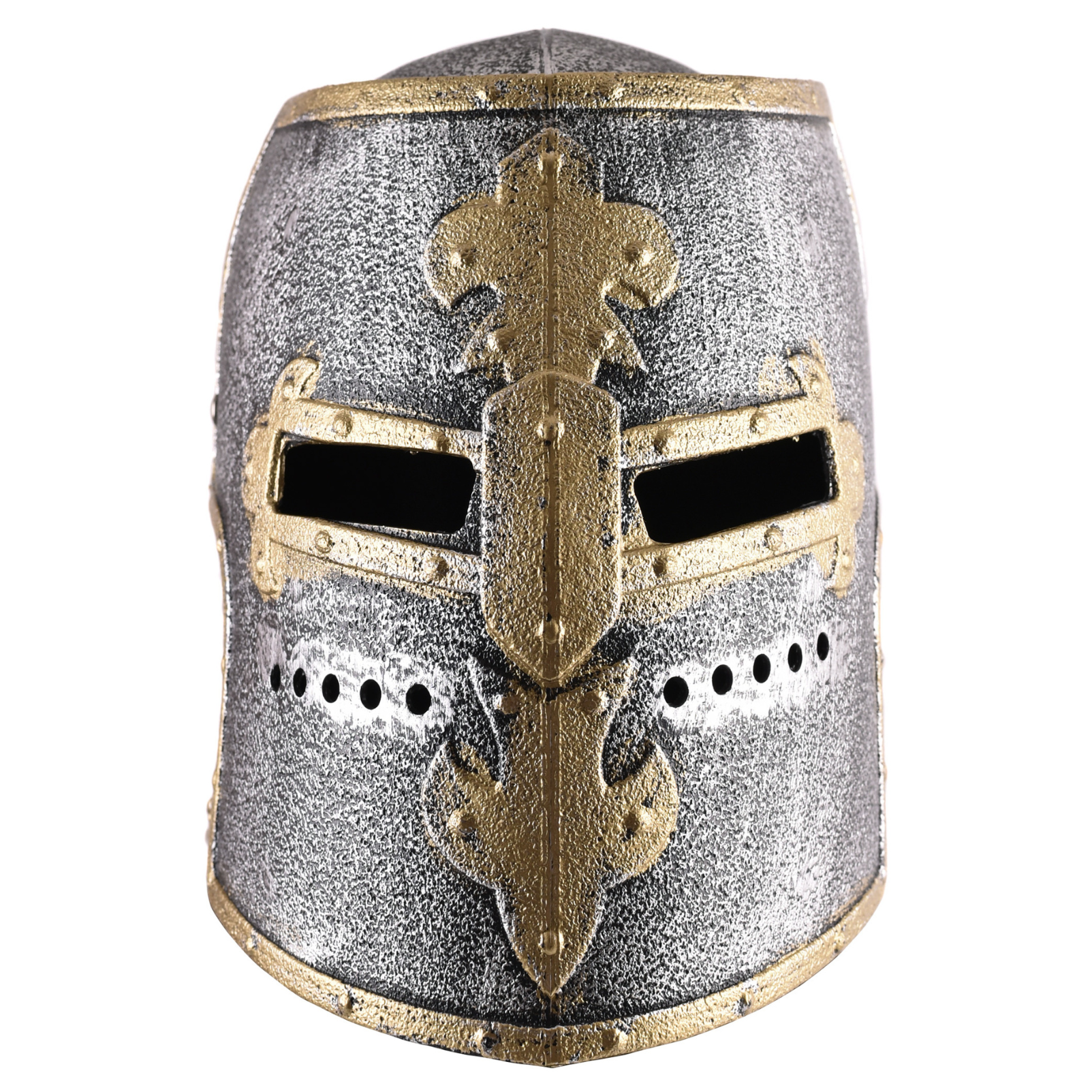 Kinder Ritter-Topfhelm mit Klappvisier aus Kunststoff