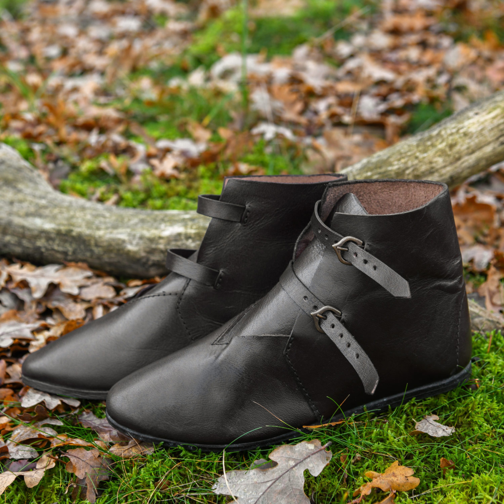 Schnallenschuhe, dunkelbraun