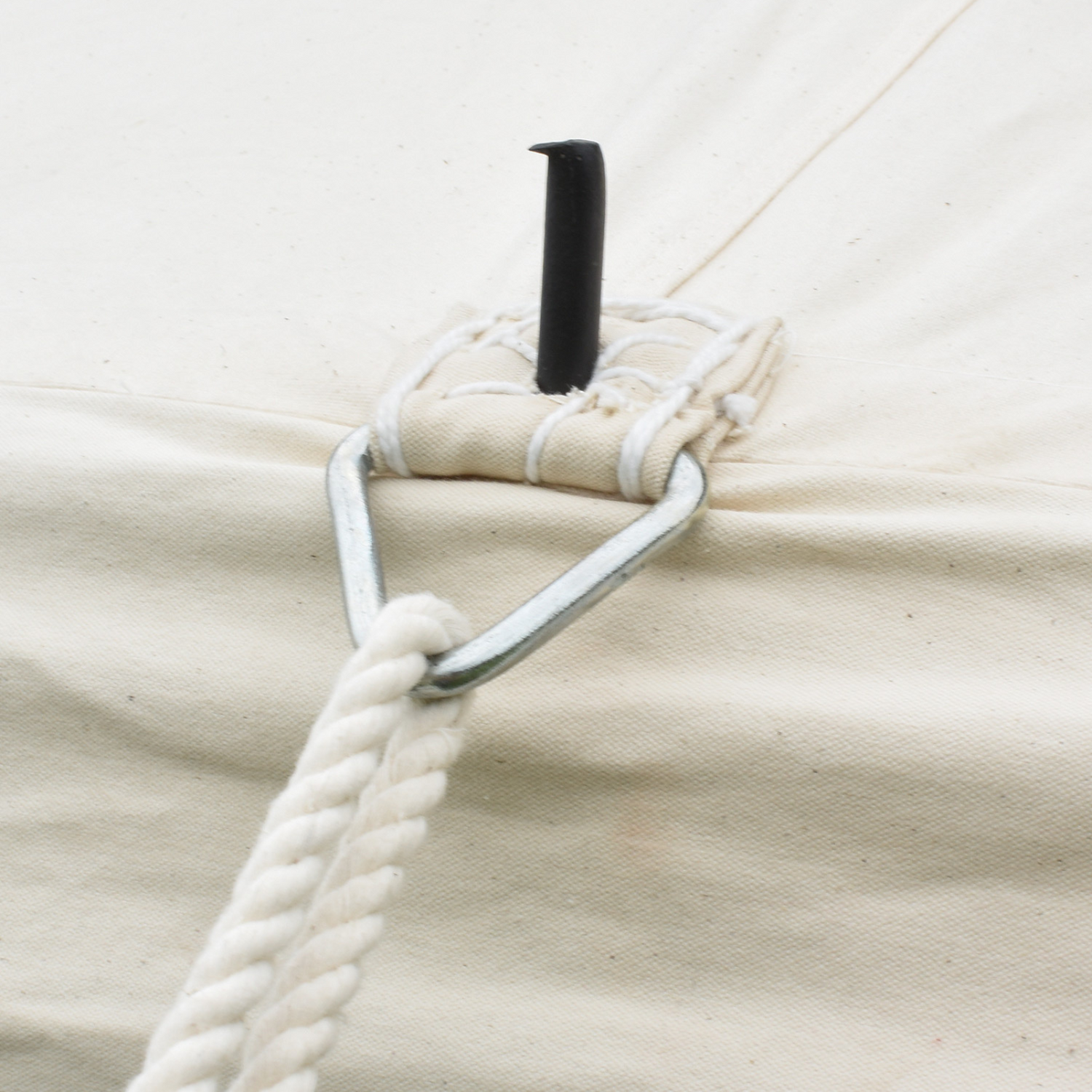 Ritterzelt Herold, 5 x 5 m, 425 gsm, naturfarben