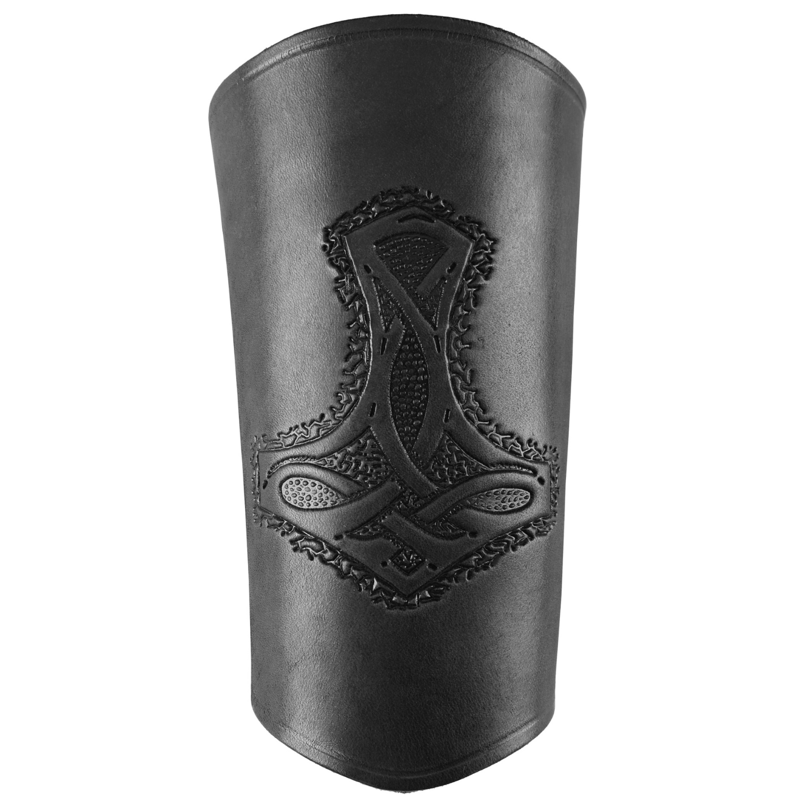 Armschützer aus Leder, mit Thorshammer, lang