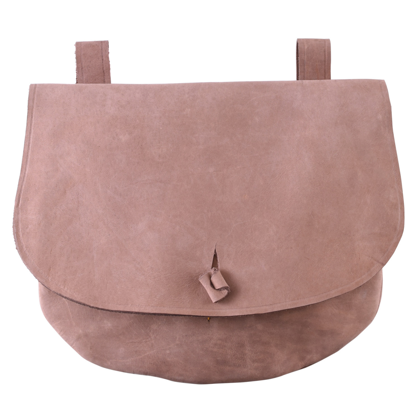 Gürteltasche aus Leder, halbrund