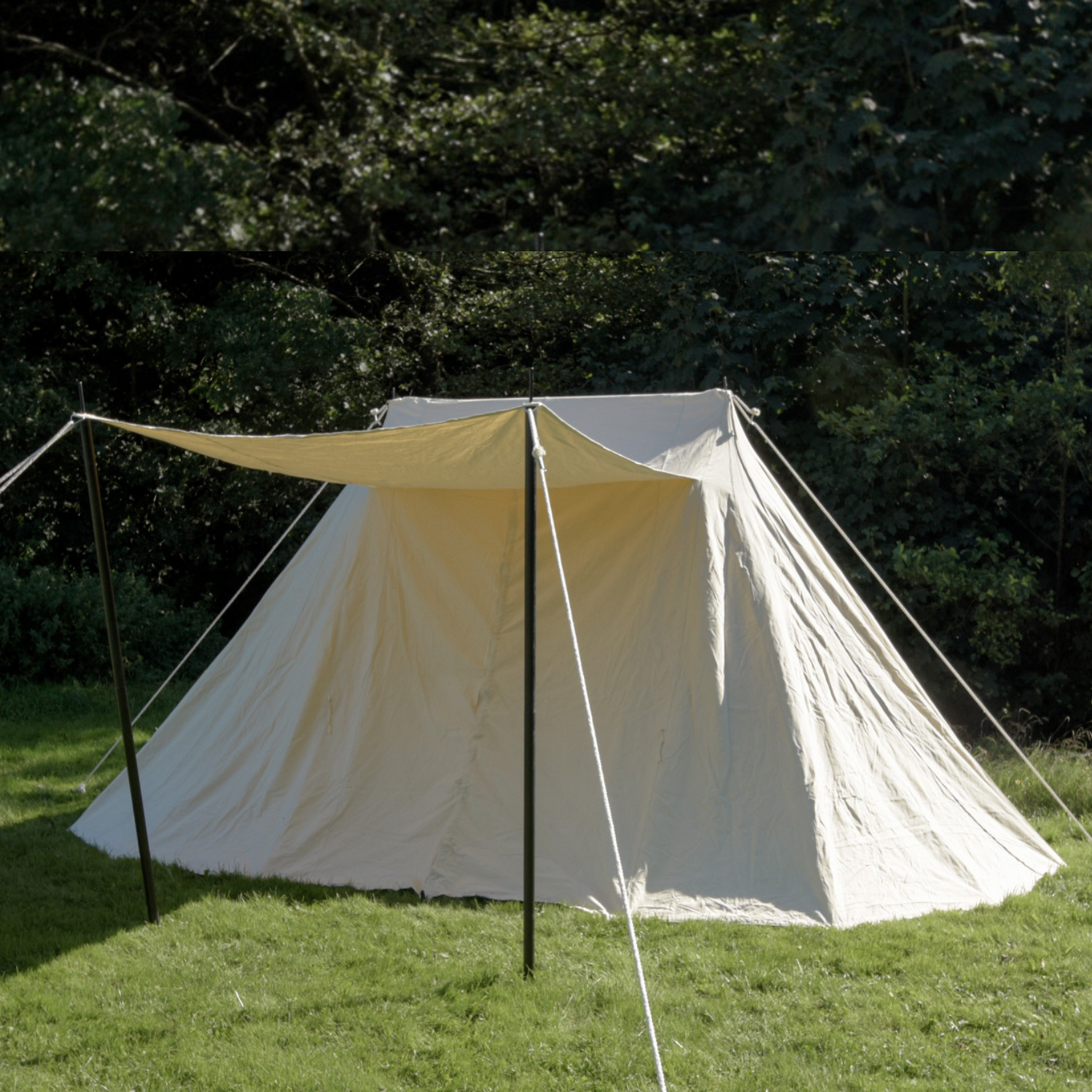 Sachsenzelt Jorvik, 4 x 6 m, 425 gsm, naturfarben