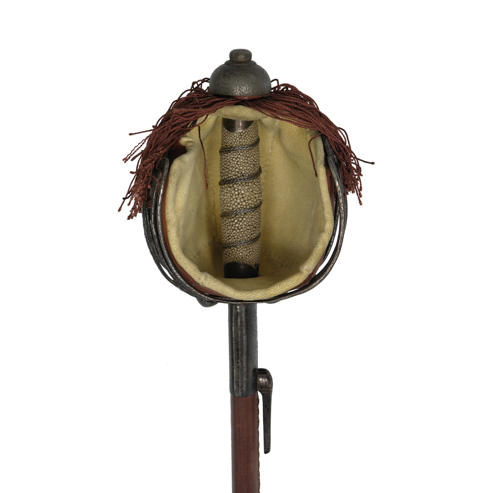 Schottisches Backsword mit Korbgefäß, Antikversion (scharf)
