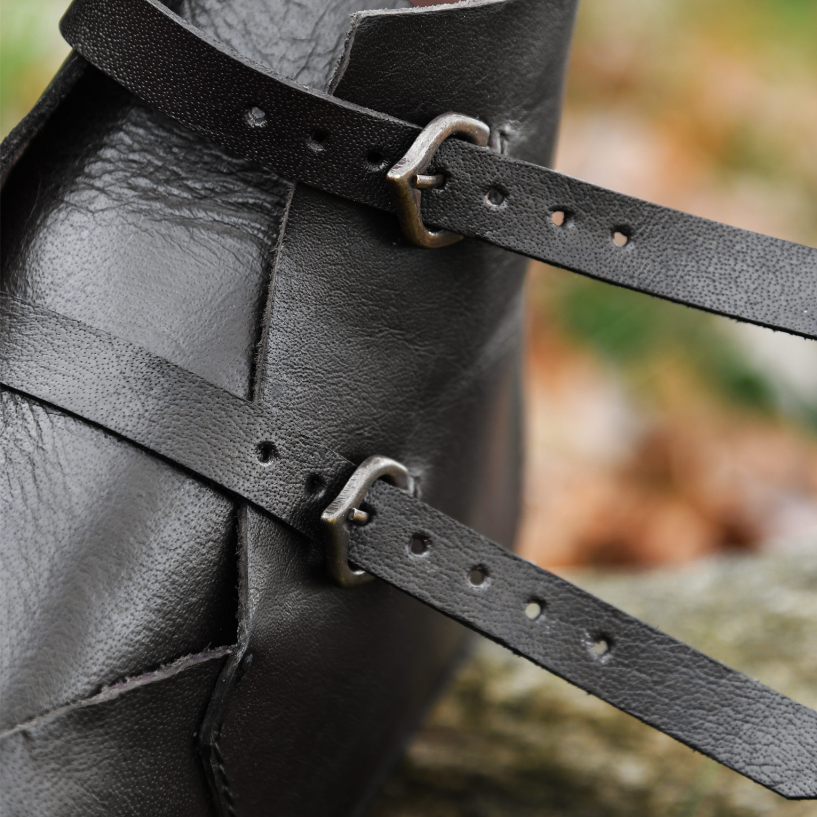 Schnallenschuhe, dunkelbraun