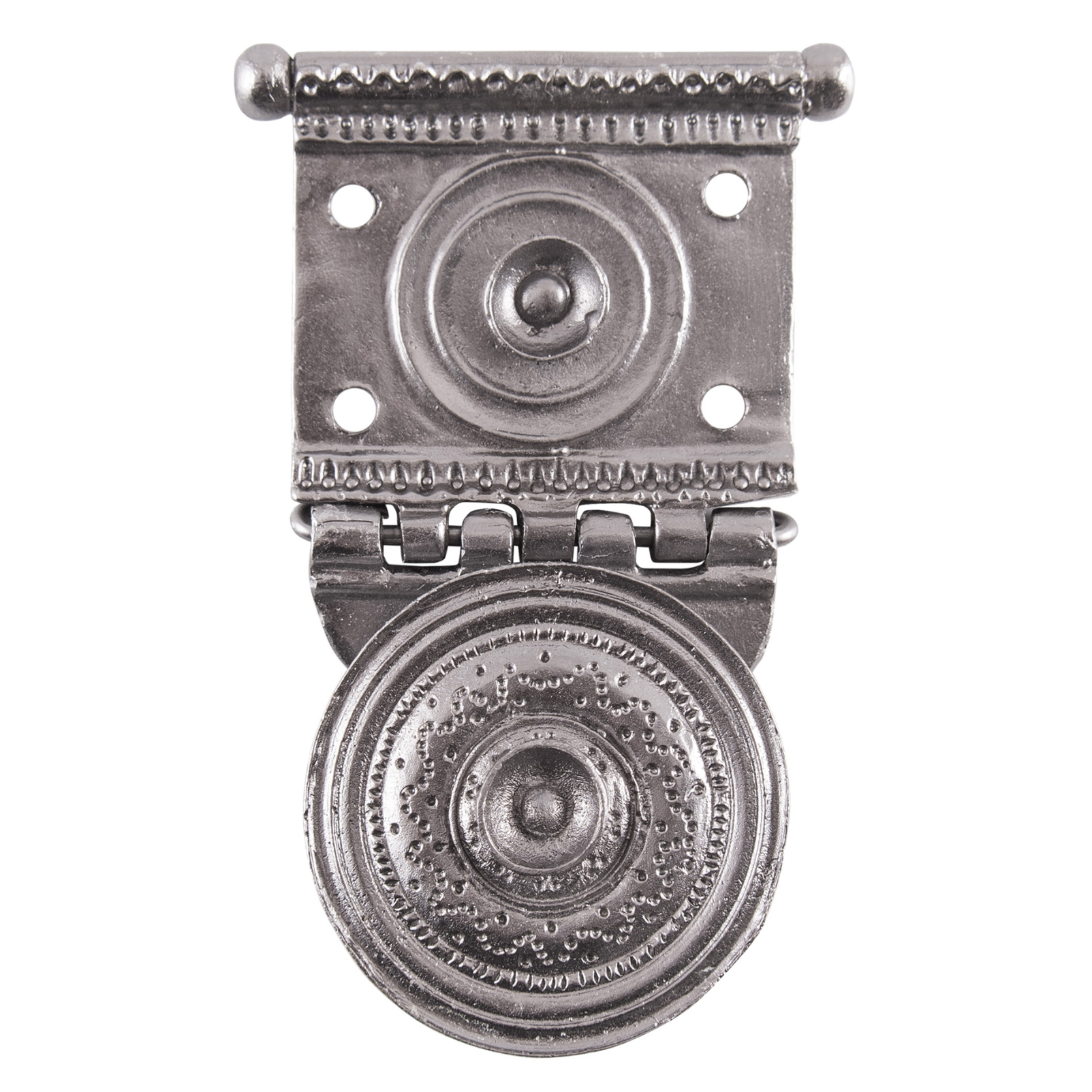 Pugio-Halter für Römergürtel, Tekija, verzinntes Messing, Paar