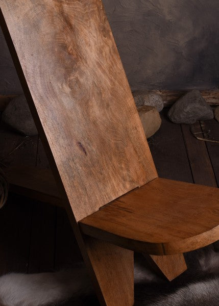 Steckstuhl aus Hartholz, Sitzfläche