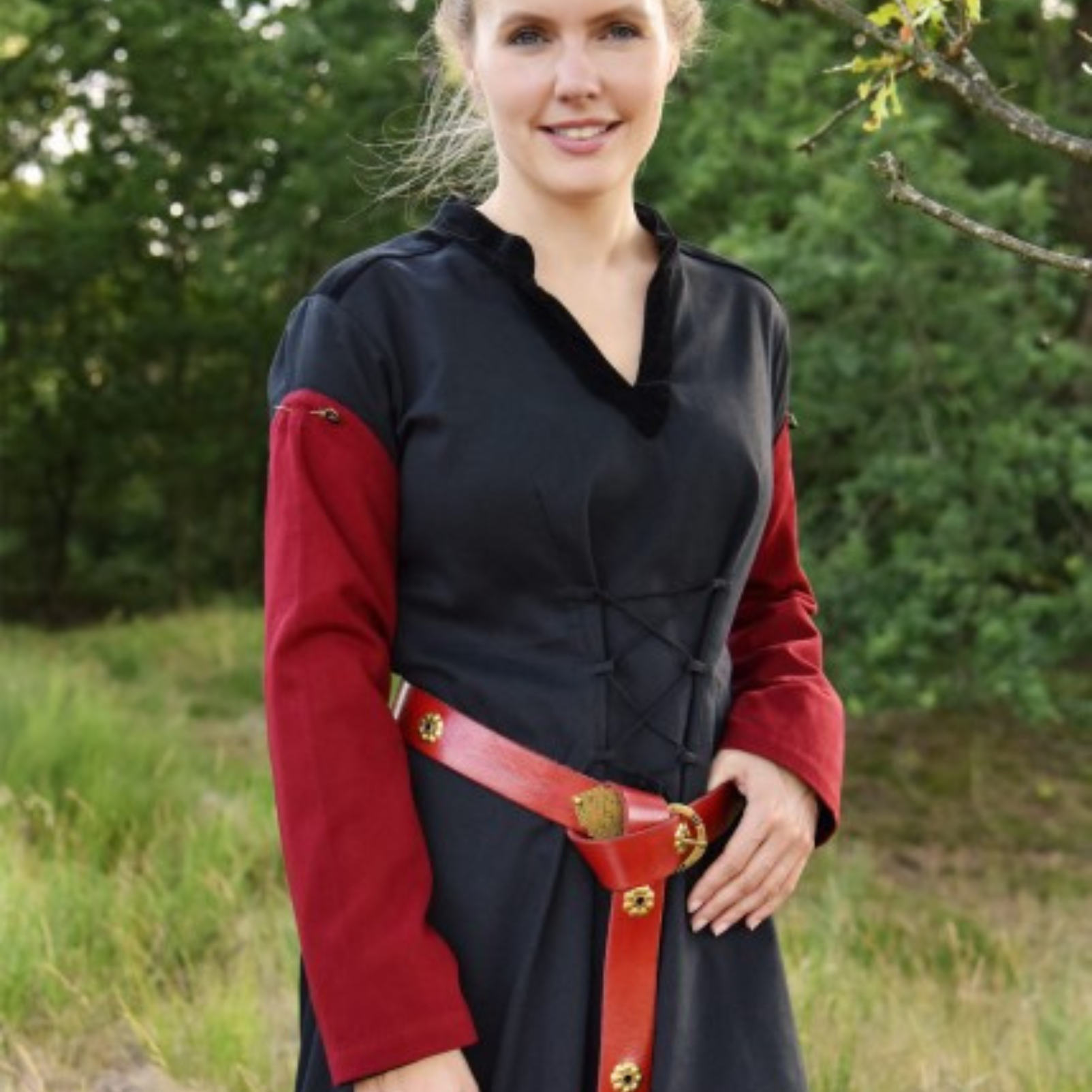 Ansteckärmel, separate Ärmel, rot