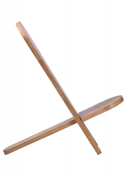 Steckstuhl aus Hartholz, Seitenansicht