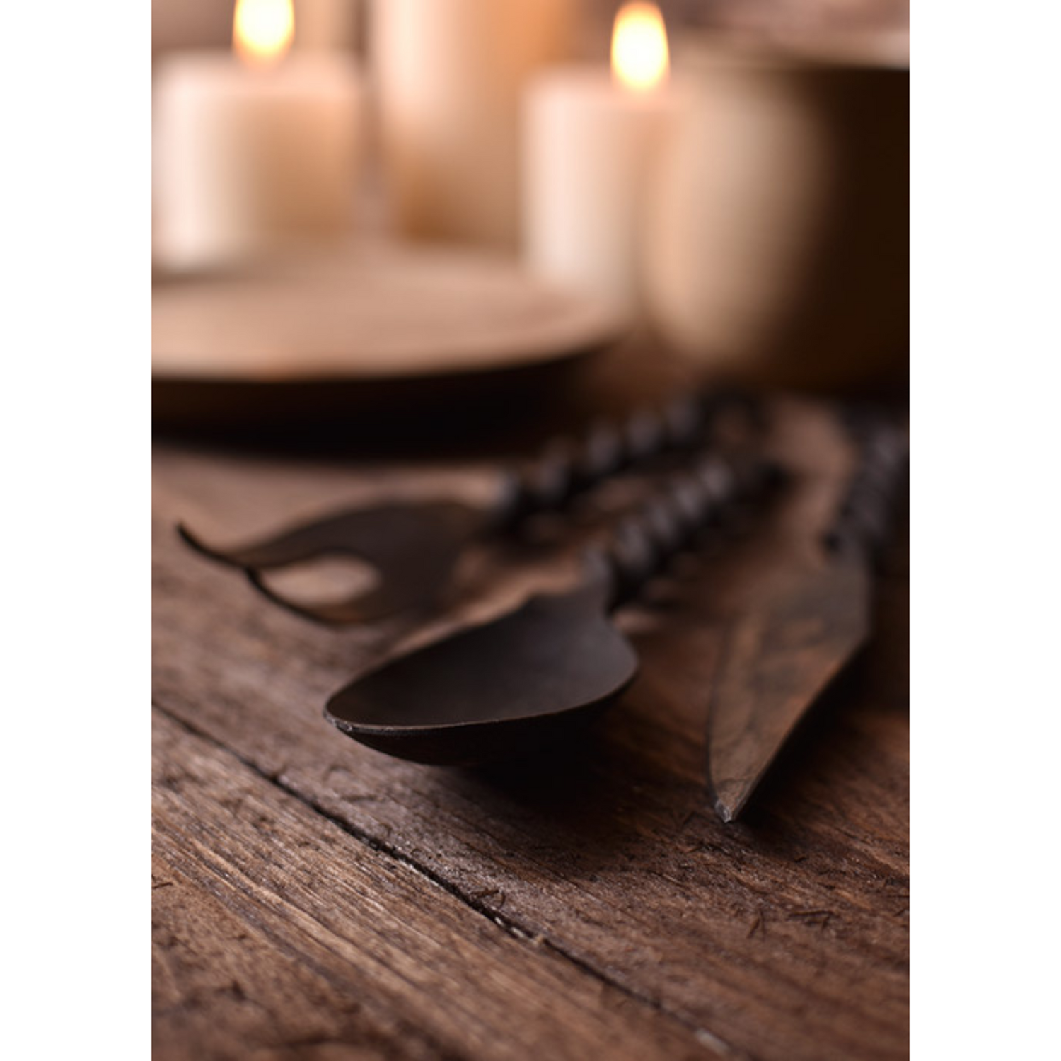 Essbesteck- 3-teilig Messer, Gabel, Löffel mit Tasche