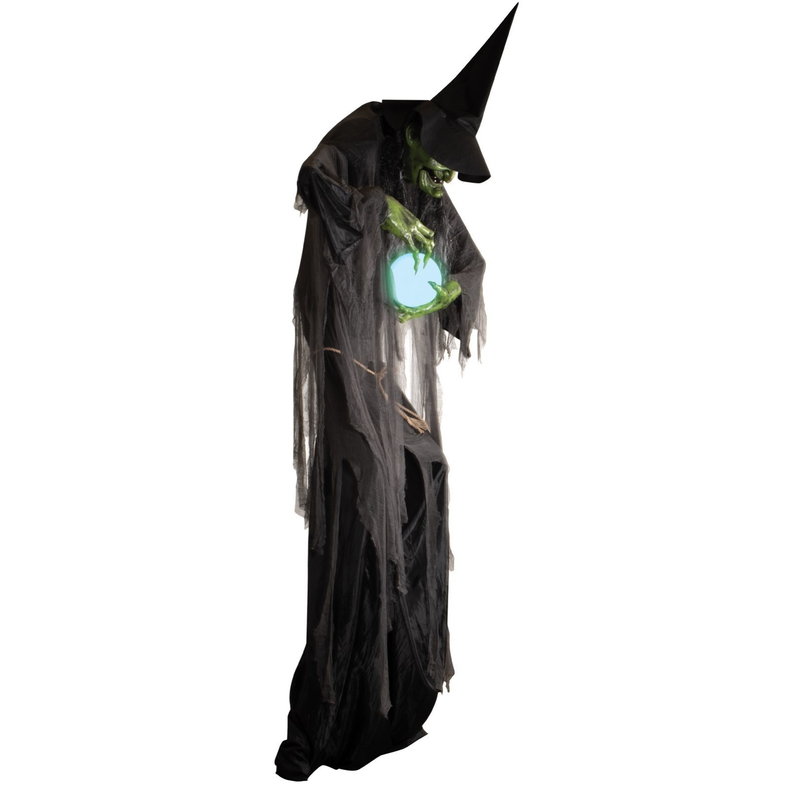 Animierte XXL Hexe Esmeralda mit LED Licht & Sound – Halloween-Deko 305 cm 3