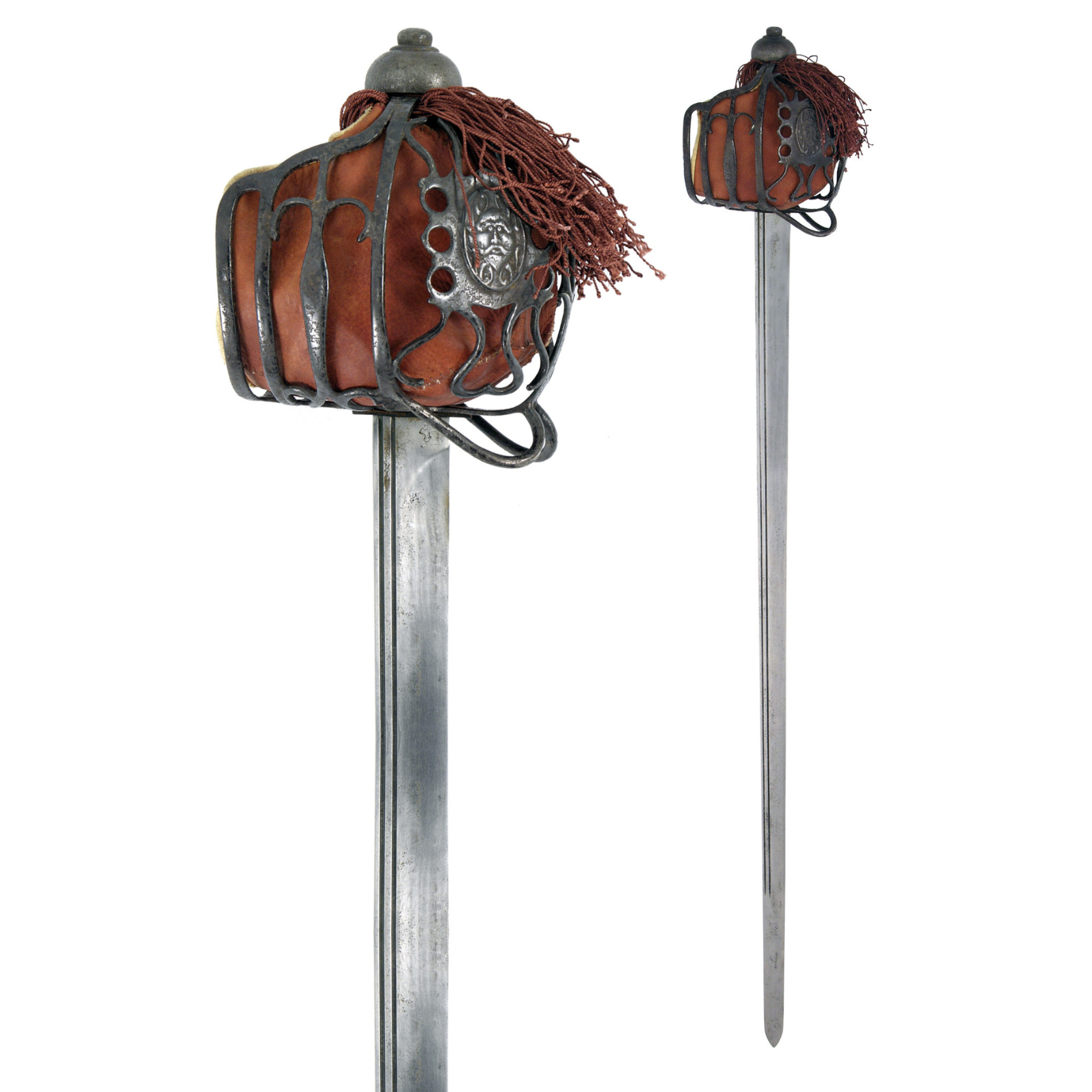 Schottisches Backsword mit Korbgefäß, Antikversion (scharf)