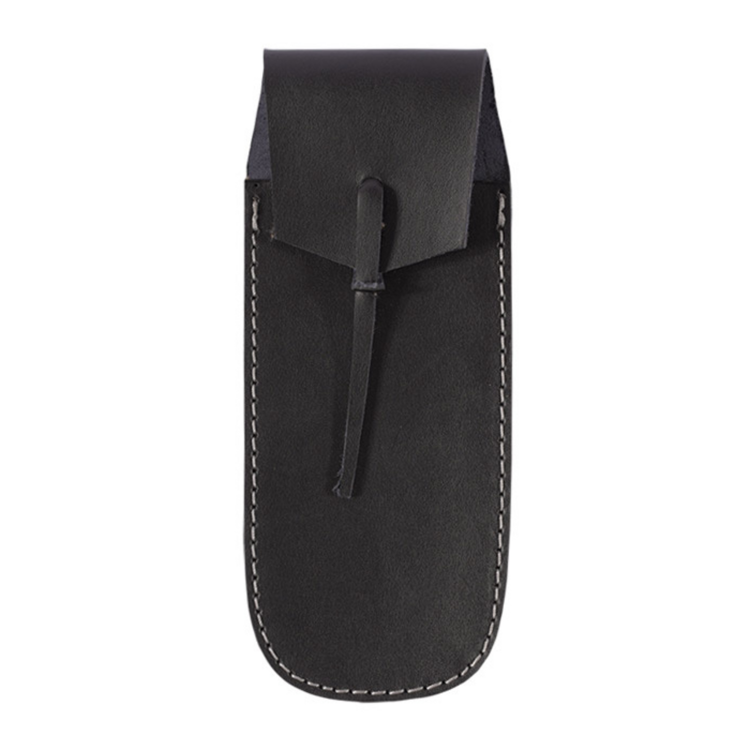 Handgeschmiedetes Essbesteck, vierteilig mit Ledertasche