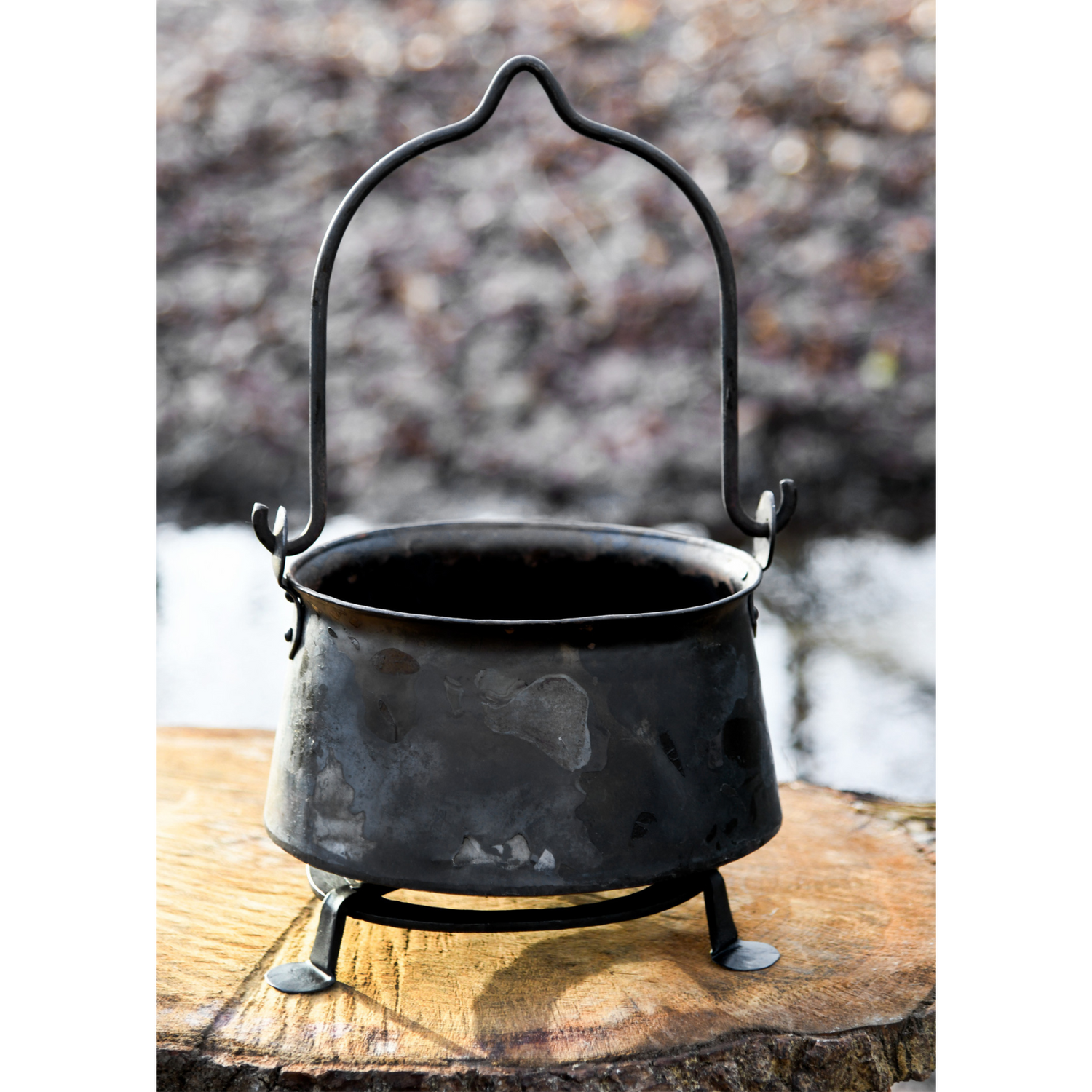 Pfannenknecht, Topfuntersatz aus Schmiedeeisen