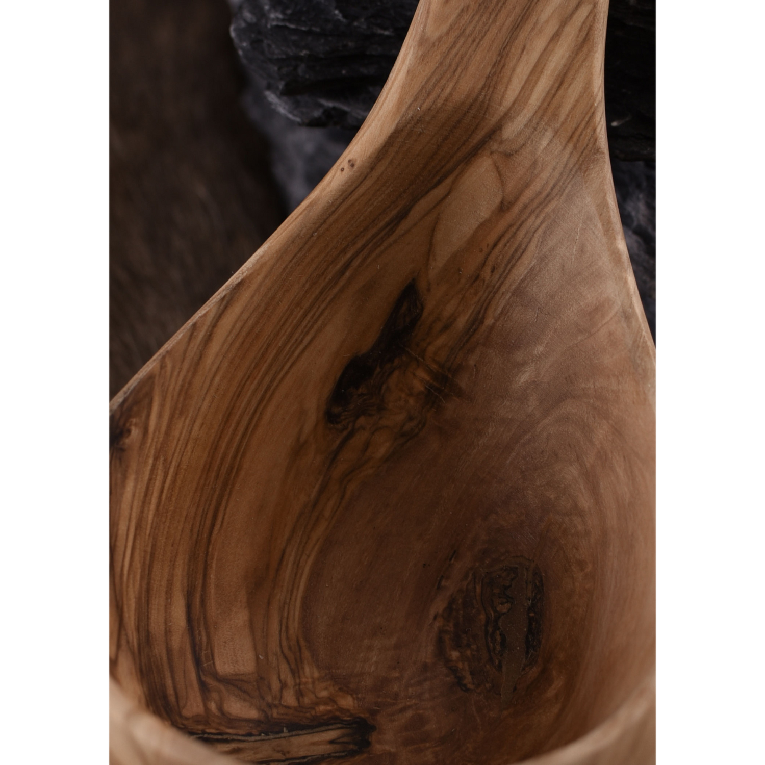Schöpfkelle aus Olivenholz, ca. 35 cm