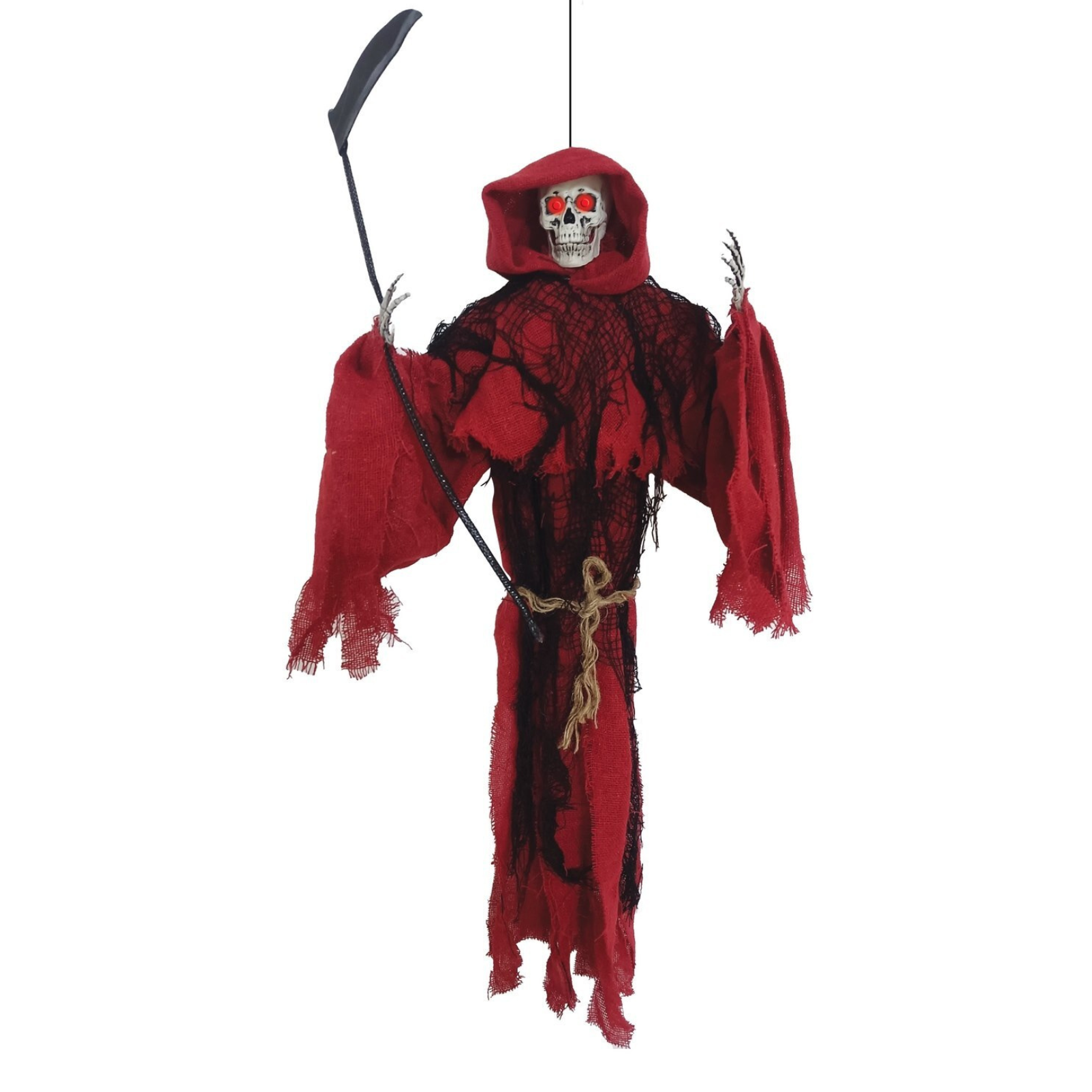 Hängender Sensenmann mit Bewegungssensor für Halloween-Partys & Spukhäuser