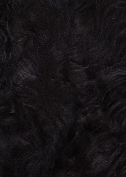 Nordlandschnuckenfell, schwarz, ca. 110 cm