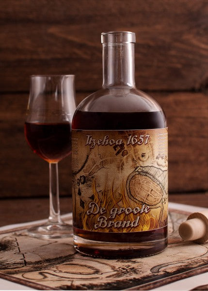 Itzehoa 1657 "De groote Brand", Kräuterspirituose, 57% vol. Alk., 0,5l Flasche - Holsteiner Geister