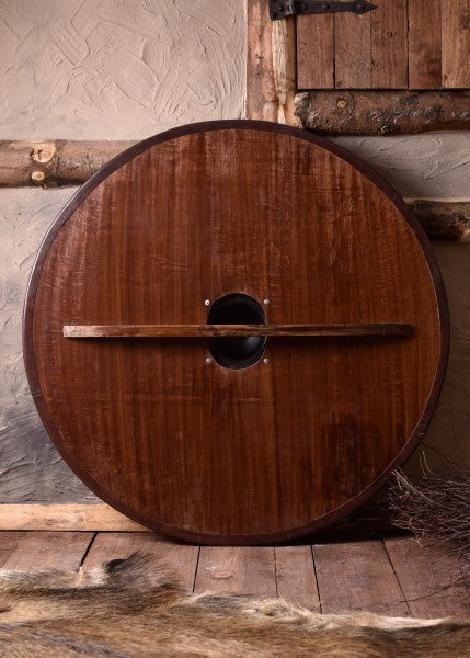 Wikinger Rundschild, aus Holz, mit Greiftier-Bemalung