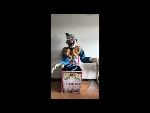Clown Jack in the box, animiert