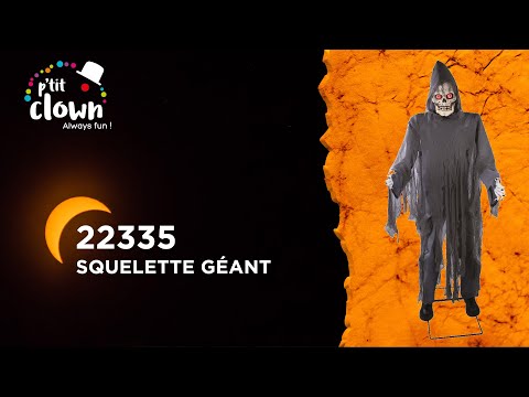 Animiertes Skelett Xaver mit LED Licht & Sound – Halloween-Deko 180 cm