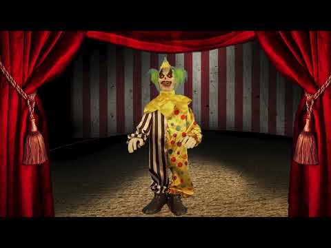 Shaggy Kopfwackelnder Clown, 90 cm