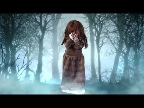 Animiertes Zombie-Mädchen – Gruselige Halloween Deko 90 cm