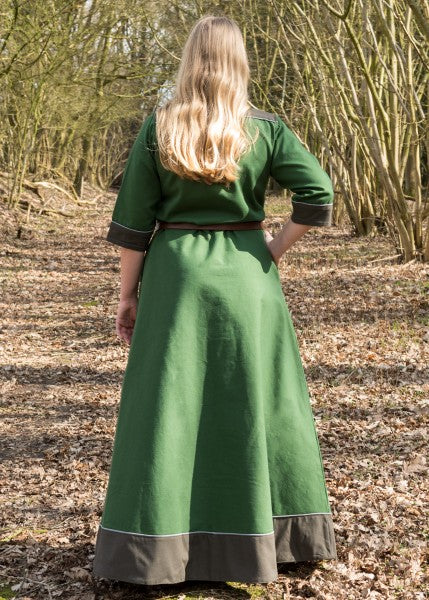 Mittelalterkleid Gesine aus Canvas, grün