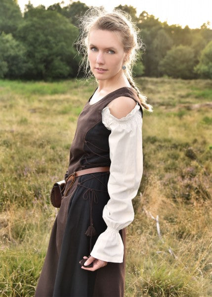 Ärmelloses Überkleid Jarle, Trägerkleid, braun/schwarz