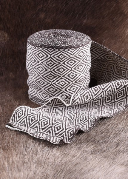 Wikinger Wadenwickel, Diamantköperband, 7 m lang, div. Farben
