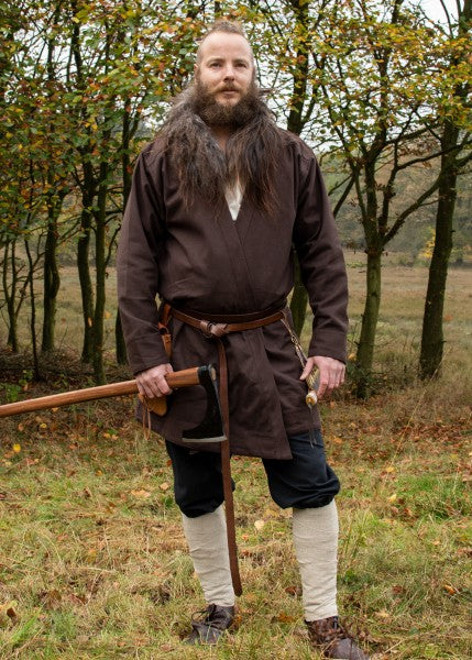 Klappenrock Bjorn, Wikinger-Mantel, braun