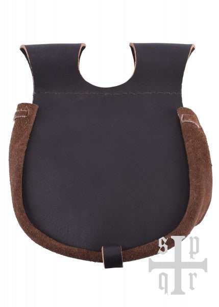 Mittelalterliche Gürteltasche aus Leder, verschiedene Farben