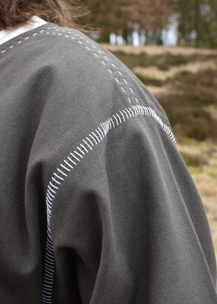 Mittelalter Kragelund Tunika Askur, langarm, olivgrün