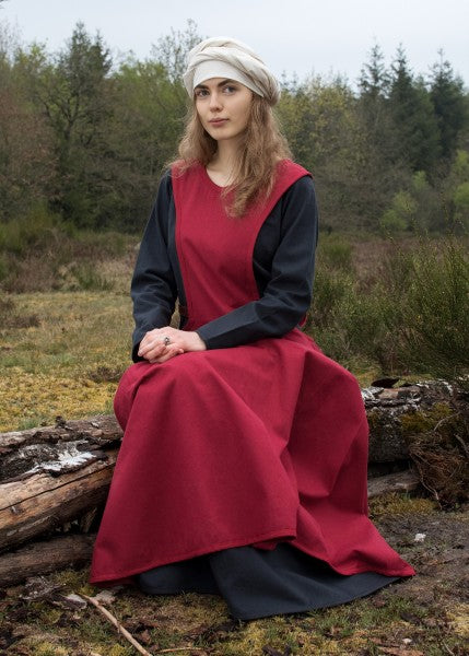 Mittelalter-Überkleid, Surcot Andra, rot