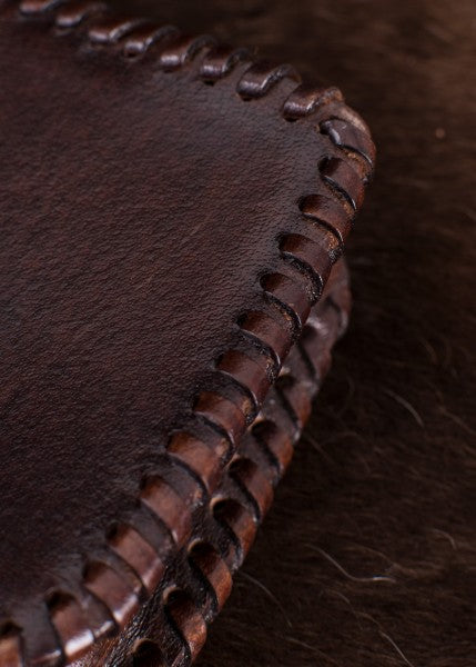 Keltische Ledertasche, Mittelalter-Gürteltasche, Piktisches Motiv