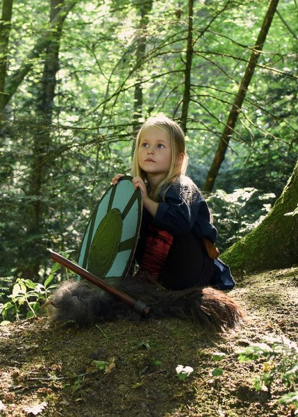 Wikinger Wadenwickel für Kinder, Fischgrätmuster, versch. Farben