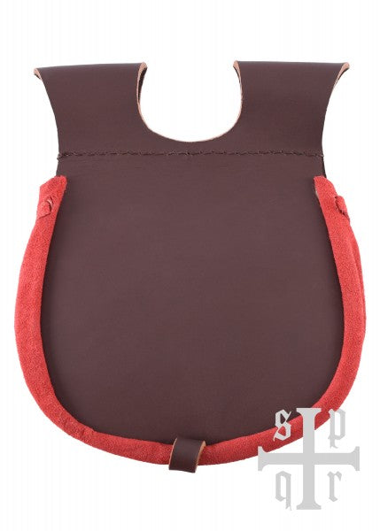Mittelalterliche Gürteltasche aus Leder, verschiedene Farben