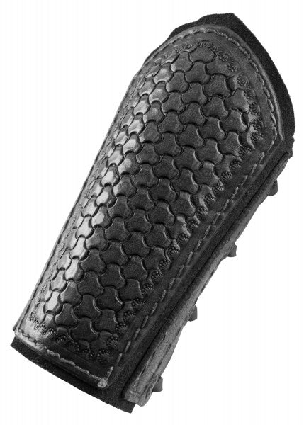 Armschützer aus Leder mit Prägung und Wildleder, Paar, versch. Farben