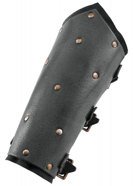 Armschützer aus Leder mit Nieten und Wildleder, Paar, versch. Farben