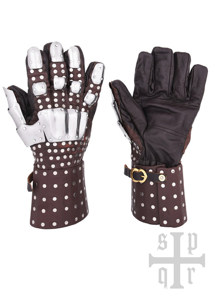 Mittelalterliche Panzerhandschuhe, Visby, Typ III, 14. Jh., versch. Farben