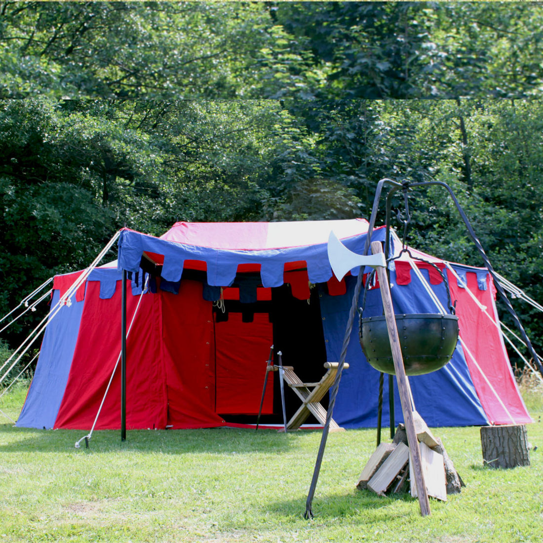 Ritterzelt Burgund, 3 x 5 m, 425 gsm