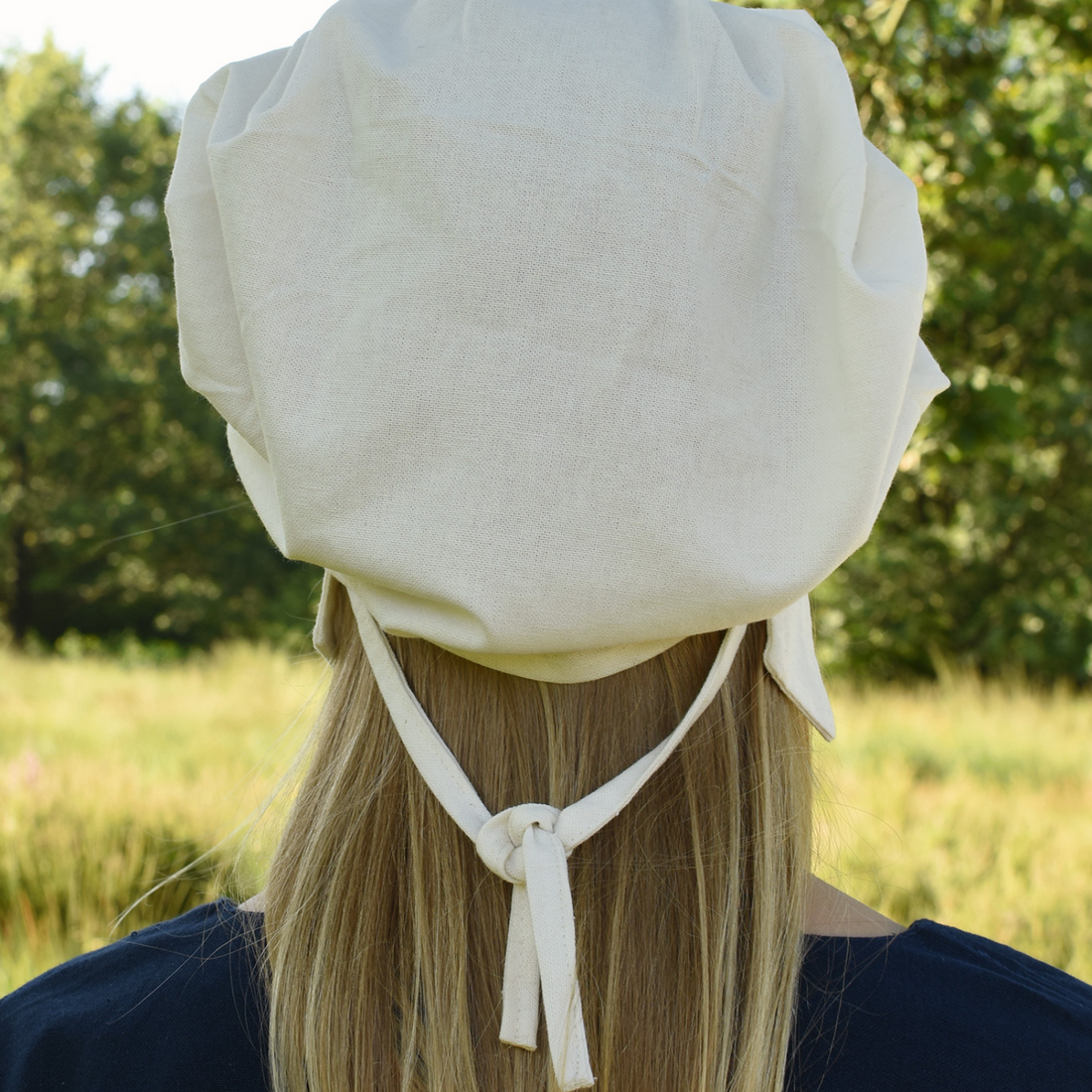 Mittelalter Haube mit gelegten Falten, verschiedene Farben