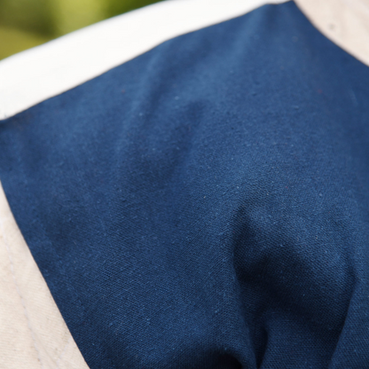 Mittelalter Waffenrock Eckhart, Mi-Parti, blau/natur