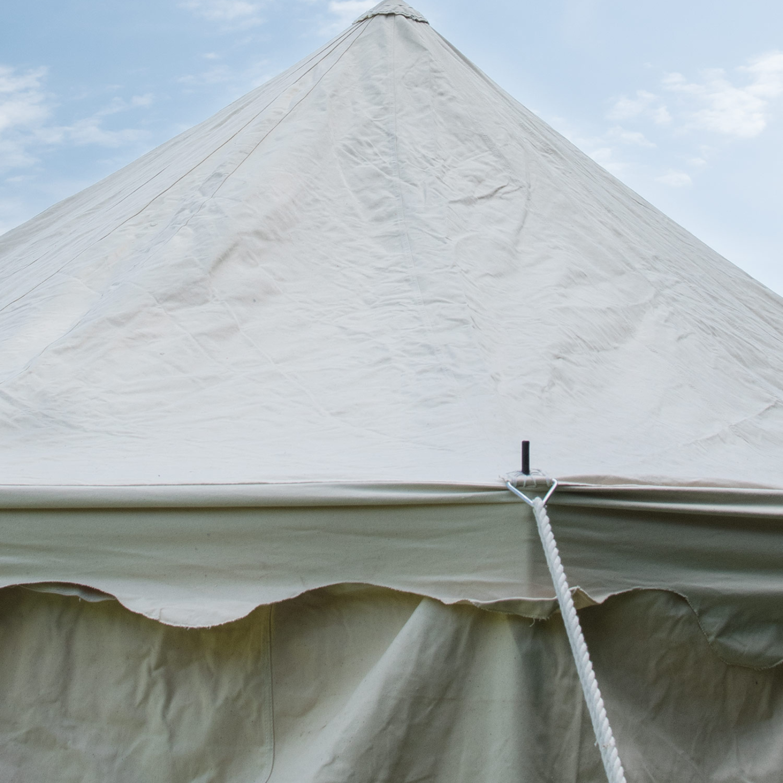 Ritterzelt Burgund, 5 x 8 m, 425 gsm, naturfarben, Mittelalterzelt